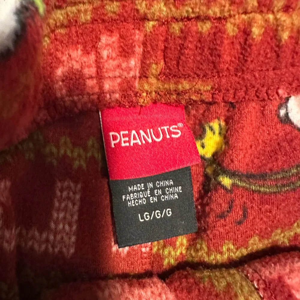 Peanuts house/sleep/lounge‎ fleece pants size large